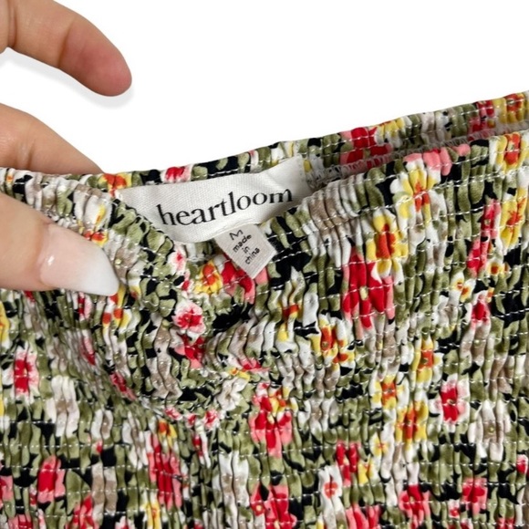 NWT Heartloom Floral Print Smocked Top Jumpsuit Wide Leg Sleeveless - Picture 6 of 6